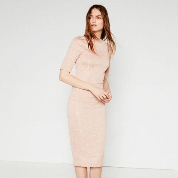 NWT BLACK Zara midi dress - Picture 1 of 4